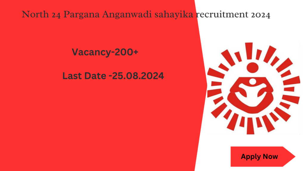 North 24 pargana Anganwadi recruitment 2024