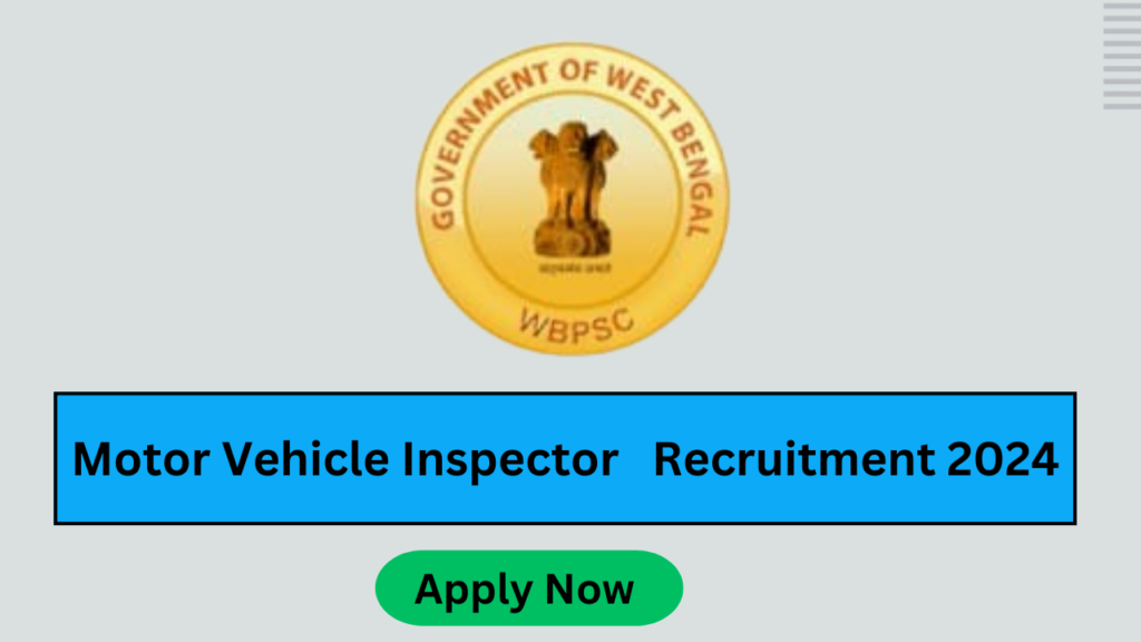 WB  Motor Vehicle Inspector Recruitment 2025